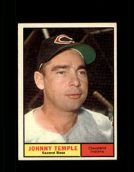 1961 JOHNNY TEMPLE TOPPS #155 INDIANS EX *7357