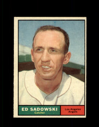 1961 ED SADOWSKI TOPPS #163 ANGELS NM *7388