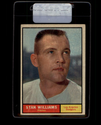 1961 STAN WILLIAMS TOPPS #190 DODGERS VG/EX *7491