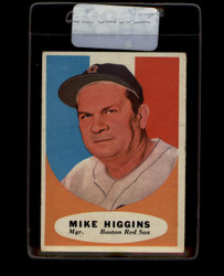 1961 MIKE HIGGINS TOPPS #221 MGR RED SOX VG *7622