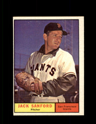 1961 JACK SANFORD TOPPS #258 GIANTS EXMT *7795