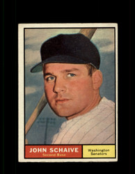 1961 JOHN SCHAIVE TOPPS #259 SENATORS EX *7800
