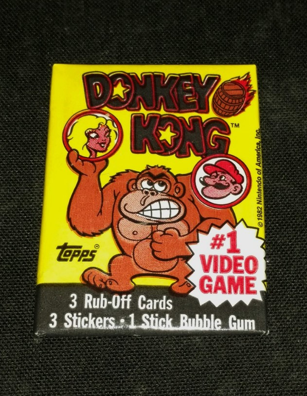1982 TOPPS DONKEY KONG UNOPENED WAX PACK OPC