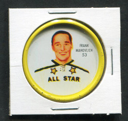 1962-63 FRANK MAHOVLICH #53 SHIRRIFF/SALADA COINS ALL STAR *7763
