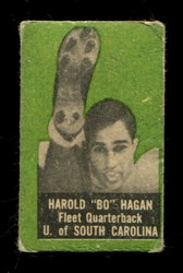 1950 HAROLD HAGAN TOPPS FELT BACKS SOUTH CAROLINA VG/EX *4571