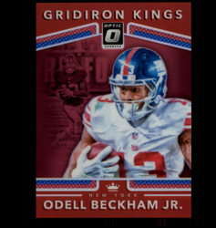 2017 ODELL BECKHAM JR OPTIC #7 GRIDIRON KINGS RED HOLO #/99 *5993