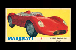 1961 TOPPS SPORTS CARS #5 MASERATI 200 SI EXMT