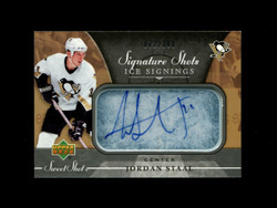 2006-07 JORDAN STAAL UD SIGNATURE SHOTS #/100 ICE SIGNINGS AUTO PENGUINS *1157