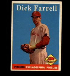1958 DICK FARRELL TOPPS #76 PHILLIES EX *7273