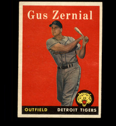 1958 GUS ZERNIAL TOPPS #112 TIGERS EX *7031