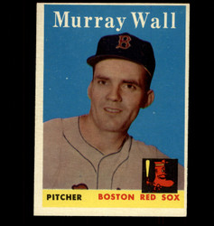1958 MURRAY WALL TOPPS #410 RED SOX EX/MT *1013
