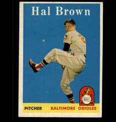 1958 HAL BROWN TOPPS #381 ORIOLES EXMT/NM *5339