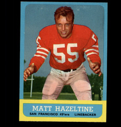 1963 MATT HAZELTINE TOPPS #142 49'ERS NM *1707 