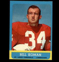 1963 BILL KOMAN TOPPS #154 CARDINALS EXMT/NM *7384