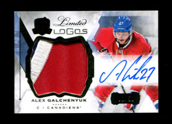 2015 ALEX GALCHENYUK THE CUP LIMITED LOGOS #/50 PATCH JERSEY AUTO *1191