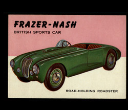 1954 WORLD ON WHEELS TOPPS #123 FRAZER-NASH BRITISH SPORTS CAR *R1279