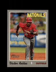 2019 VICTOR ROBLES TOPPS HERITAGE #701 ACTION NATIONALS *8288