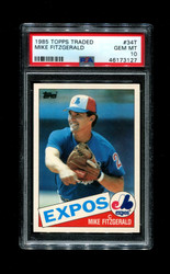1985 MIKE FITZGERALD TOPPS TRADED #34T EXPOS PSA 10