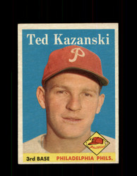 1958 TED KAZANSKI TOPPS #36 PHILLIES *R1094