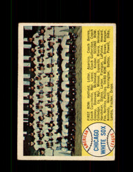 1958 WHITE SOX TOPPS #256 TEAM CARD *7612