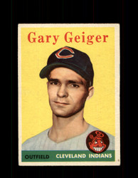 1958 GARY GEIGER TOPPS #462 INDIANS *5240