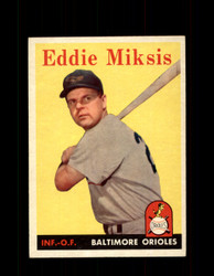 1958 EDDIE MIKSIS TOPPS #121 ORIOLES *7238