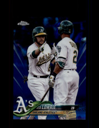 2018 JED LOWRIE TOPPS SAPPHIRE #69 ATHLETICS *R2548