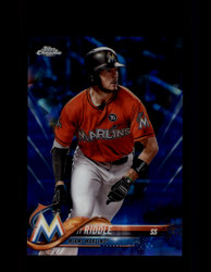 2018 JT RIDDLE TOPPS SAPPHIRE #651 MARLINS *R2447