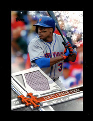 2017 CURTIS GRANDERSON TOPPS HOLIDAY GU RELIC METS *3457