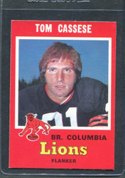 1971 TOM CASSESE OPC CFL #31 O PEE CHEE COLUMBIA #2863