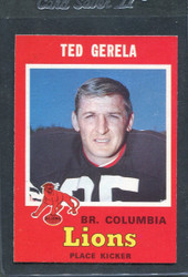 1971 TED GERELA OPC CFL #32 O PEE CHEE COLUMBIA #2862