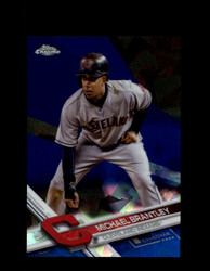 2017 MICHAEL BRANTLEY TOPPS CHROME SAPPHIRE #605 INDIANS *R2608