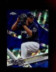2017 WILY PERALTA TOPPS CHROME SAPPHIRE #70 BREWERS *R2855