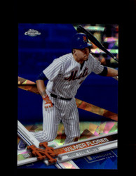 2017 WILMER FLORES TOPPS CHROME SAPPHIRE #172 METS *R2880