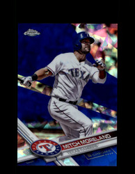 2017 MITCH MORELAND TOPPS CHROME SAPPHIRE #317 RANGERS *R2981