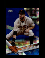 2017 BRANDON BELT TOPPS CHROME SAPPHIRE #347 GIANTS *R1942