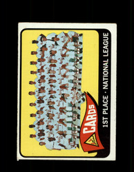 1965 ST. LOUIS CARDINALS OPC #57 O-PEE-CHEE TEAM CARD *R3727