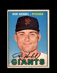 1967 RON HERBEL OPC #156 O-PEE-CHEE GIANTS *R3570