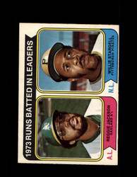 1974 BATTED IN LEADERS OPC #203 O-PEE-CHEE JACKSON/STARGELL *R3857