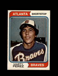 1974 MARTY PEREZ OPC #374 O-PEE-CHEE BRAVES *R3933