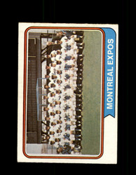 1974 MONTREAL EXPOS OPC #508 O-PEE-CHEE TEAM CARD *R4047