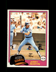 1981 JERRY MARTIN OPC #128 O-PEE-CHEE GIANTS GRAY BACK *R4234