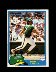 1981 TONY ARMAS OPC #151 O-PEE-CHEE ATHLETICS GRAY BACK *1084