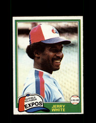 1981 JERRY WHITE OPC #42 O-PEE-CHEE EXPOS GRAY BACK *5787
