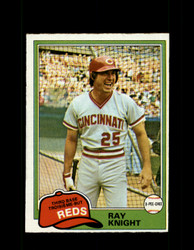 1981 RAY KNIGHT OPC #325 O-PEE-CHEE REDS GRAY BACK *R3551