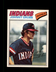 1977 JOHNNY GRUBB OPC #165 O-PEE-CHEE INDIANS *R4380