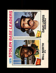1977 STOLEN BASE LEADERS OPC #4 O-PEE-CHEE NORTH/LOPES *R4449