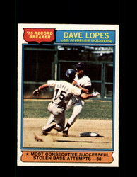 1976 DAVE LOPES OPC #4 O-PEE-CHEE DODGERS *2573