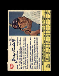 1962 JERRY KINDALL POST #191 CUBS *8414
