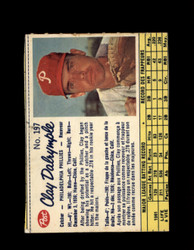 1962 CLAY DALRYMPLE POST #197 PHILLIES *5153